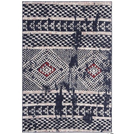 Safavieh Adirondack Bohemian Square Machine-Made RugsNavy & Light Grey 6 x 6 ft. ADR202N-6SQ